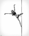 Black and white elegance of a pole dancer #poledance | 폴댄스, 폴 피트니스