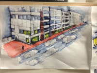 [Studio 7] 소공로 현재 상황, 플러스펜과 색연필 | 색연필