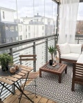 Modern Small Apartment Decorating Ideas On A Budget 05 | 작은 발코니, 집안 꾸미기, 아파트 베란다 꾸미기