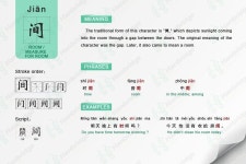 Chinese character 间 | 중국어