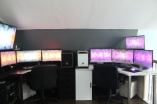 a few small changes to our His & Hers setup. | 게임방, 컴퓨터 방