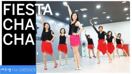 Fiesta Cha Cha Line Dance - YouTube | 춤
