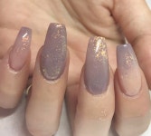#acrylicnails #mauvenails #glitternails | 네일, 패션