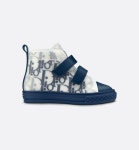 B23 High-Top Sneaker Blue Dior Oblique Technical Fabric - Baby Boys (1-36 months) - Baby | DIOR | 베이비 디올, 디올, 아기 스타일