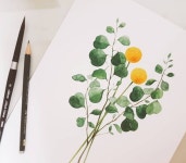 좋아하는 노랭이☺ . . . . . . . #감성수채화 #감성그림 #수채화 #일러스트수채화 #수채… | 예술 그림, 수채화 삽화, 칠하기