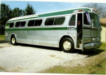 My 1960 G.M. P.D. 4104 has all the original seats and restroom and 4 cylinder air conditioner engine. This coach had a unique... 