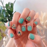 • Nail Design 자개 네일 ✨영롱함보소~! 2019 | 네일 아이디어, 옴브레 네일, 네일 디자인