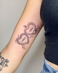 Jenny Song 송 Tattoo on Instagram: "Locket for Kylie, thank you!🤍 . . . #tattooapprentice #lineworktattoo #vegantattoo #ph...
