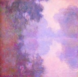 Misty Morning on the Seine, 1897 by Claude Monet. Impressionism. landscape | 인상파, 모네, 그림