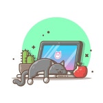 Lazy cat Cute illustration, Best design 2019, top artwork inspiration, Trending graphic by Catalystivbes | 그림