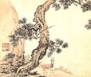 단원 김홍도의 소나무 그림, 송하유록도 | Korean painting, Conceptual art, Art