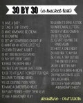 Lovely Little Life: 30 by 30 Project | 버켓리스트