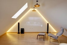 One roof house 모던스타일 거실 by mlnp architects 모던 | 다락방 디자인, 집, 계단 아이디어