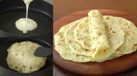 3분 반죽으로, 풍선같은 마늘 플랫브레드 만들기(노이스트) :: 커리에 찍먹 :: 3-Minute Liquid Dough, Garlic Flatbread, Garlic Naan... 