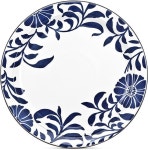 Denby Malmo Bloom Salad Plate | 도자기 페인팅, 핸드 페인팅 도자기, 세라믹