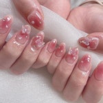 라비드봉 네일(RAVI DE BONG NAIL) | Raviy♡KANON キラキラネイル/ツイードネイル/ワンホンネイル on Instagram: "10本やり放題コース · #nail#gel #gelnail...
