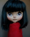Amira blythe cherry sunset beach, adopted #suedolls #suedollscustom #puppelinacustomeyechips #alpacareroot #blytheoftheday #blythe... 