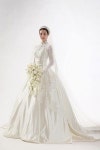 Gorgeous Empire High Neck Satin and Lace Chapel Train Wedding Dress WEM05100-TB  Its like Marias in tHe Sound of MUsic!!!! Sigh...... 