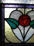 Stained Glass Panel Edwardian Rose | 스테인드글라스