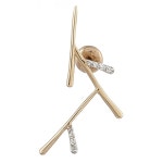 화이트 다이아몬드 귀걸이의 자연의 댄스 | 미카에 의해 운명