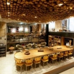 Starbucks concept store built in former bank vault in Amsterdam. #commercial | 커피 숍 인테리어, 상점 내부, 상점 내부 디자인