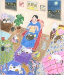 일러스트에 있는 Ka Yeon Sim님의 핀 | 그림, 곰