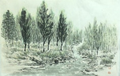 수묵화에 있는 옥희 윤님의 핀 - 2023