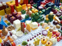 Stacked Citylike Still Life of Food Created for Swedish Food Lab | 푸드 스타일링, 아트, 컨셉 아트