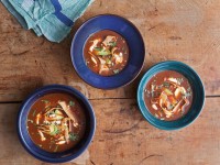 Ancho Chile Soup with Avocado, Crema, and Chile Pasilla (Sopa de Chile Ancho) | Stuffed peppers, Mexican food recipes authentic... 