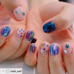 ailArtist 지나언니s 네일인 마켓 on Instagra #simplenaildesigns | Kawaii nails, Manicure, Gel nails