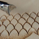 Stainless Steel Barry King - #2 Pointed Scale Stamp (Leather Stamping Tool) | 도자기 디자인, 공예, 가죽