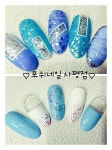 네일홀릭 5월의 주제  더스트 블루  매월 아트 주제에 맞게 아트연습 해요^^   #네일 #사평역  #후레쉬커버네일 #포쉬네일 #네일아트  #반포동... 