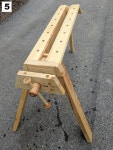 Folding Portable Workbench With Quick Release Vise - All #woodworkingbench | 작업대, 워크 벤치, 목공예