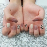 Animal Print Nail Korean Nail Idea #아트네일 #Akiwarinda (con imágenes) | Uñas, Uñas decoradas, Disenos de unas