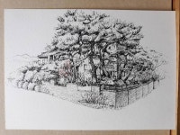 419탑앞 풍경 스케치 #펜드로잉 #수유419탑 #어반스케치 #여행드로잉 #수채화  #일러스트 #드로잉 #풍경스케치 #traveldrawing... 