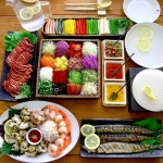 오리고기 쪄서 기름 쪽 빼주고, #참소라숙회 와 #땡글이네새우(@mih… | Food, Korean thanksgiving, Cheese board