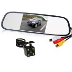 HD 비디오 자동 주차 모니터 LED 야간 역전 CCD 자동차 후면보기 카메라 4.3 인치 자동차 백미러 모니터 | Rear view camera... 