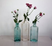 flowers in antique bottles--i would like my flowers to be dried but this is still very cute :) | 데코