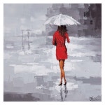 우산속에 있는 Danny Park님의 핀 | 우산, 그림, 비