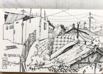 속초시 중앙시장길 7길 in 2020 | Sketches, Explore, Ink