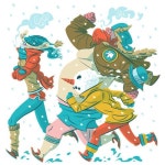 Another piece from the same series for Wired! A snowman in a derby, moon-boots, and bright orange leggins? Yes. | 그림... 