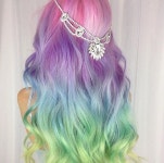 Would dye my hair like this | 무지개 머리, 화려한 헤어, 옴브레 머리