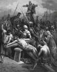 Crucifixion of Jesus on a two-beamed cross, from the Sainte Bible (1866), by Gustave Doré | 예수 그리스도, 예술, 성경