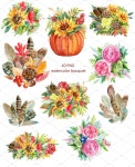 Autumn bouquet, watercolor | 컨셉 아트