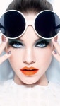 Popping lips #orange | 메이크업, 컨셉 사진, 안경