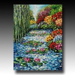 Oil Painting Original  ART Trees Painting Palette Knife by bsasik | 유화, 아크릴화, 꽃