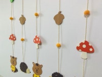 (숲속 친구들 모빌) 어린이집가을모빌, 가을환경구성, 아기방꾸미기(이미지 포함) | 아기방 꾸미기, 가을