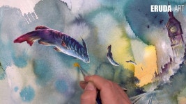 [NO.5] WATERCOLOR,ILLUST,PAINTING,ERUDA,drawing,수채화일러스트,이루다 - YouTube | 수채화 아이디어