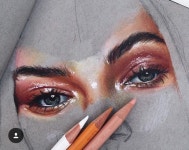 디자인 idea에 있는 이주은님의 핀 | 초상화 그림, 얼굴 그림, 색연필 그림