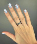 Pin by 선화 김 on 네일 | Nail colors, Winter nails 2019, Silver nails